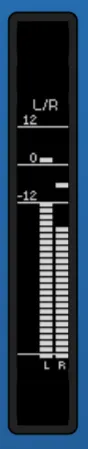 Stereo VUMeter Example
