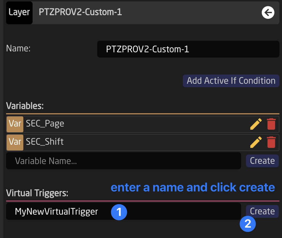 create virtual trigger